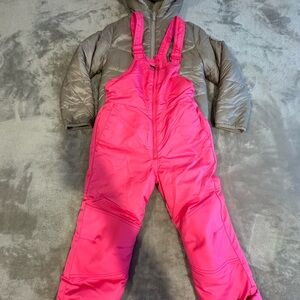 All in Motion Bright Pink Kids Overalls